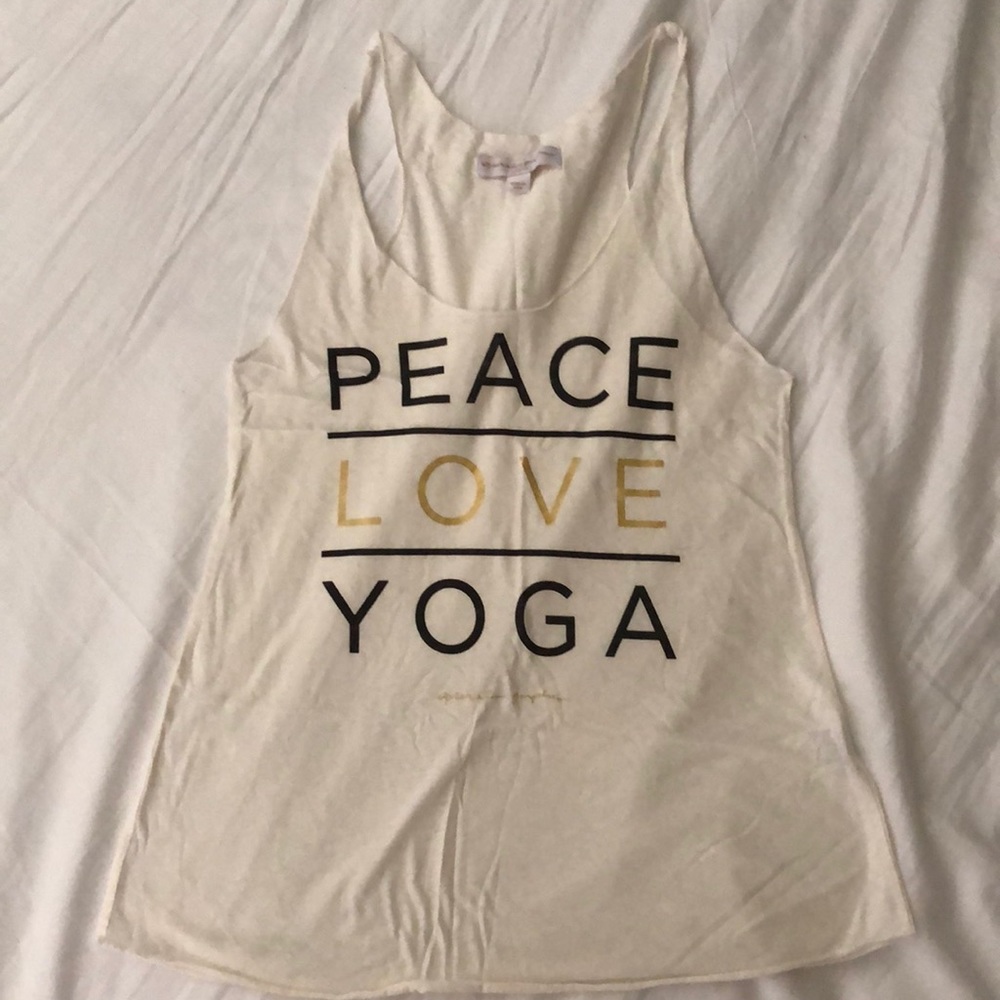 Peace Love Yoga tank